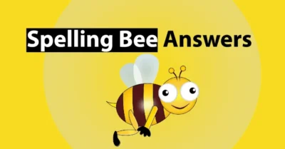 spelling bee answers